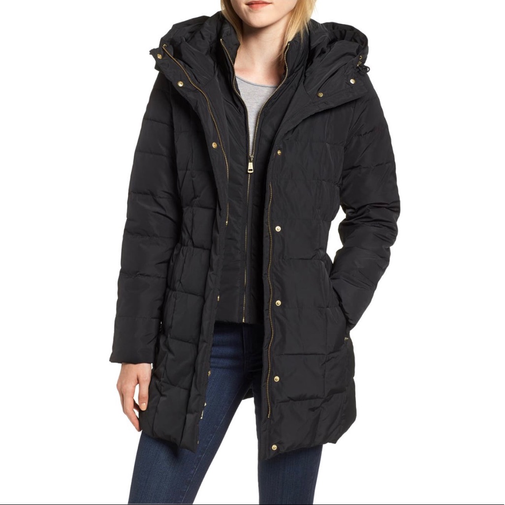 Cole Haan Signature Hooded Down & Feather Jacket New With Tag - Duplicate